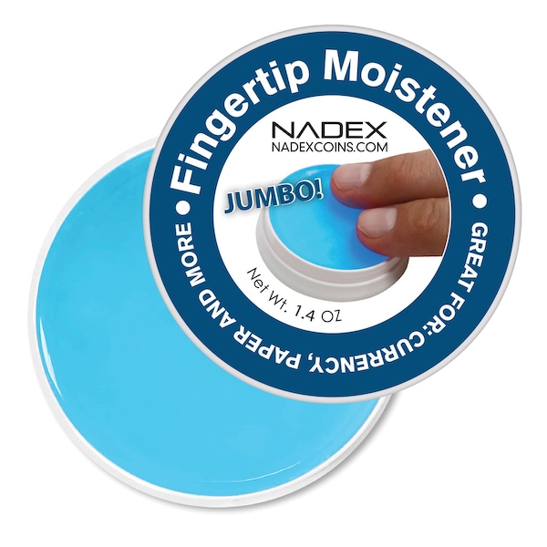 Nadex Coins Jumbo 1.41-Oz. Non-Slip Cash-Counting Fingertip Moistener Pads NXTE-1744 - main
